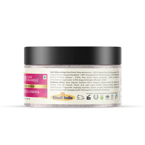 Khadi Organique Rose & Papaya Face Scrub
