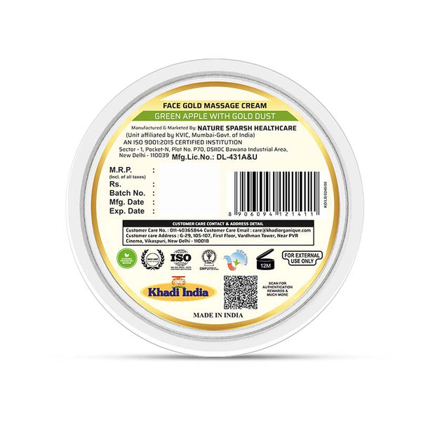 Khadi Organique Face Gold Massage Cream