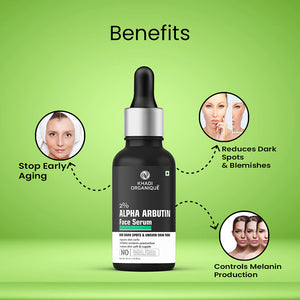 KHADI ORGANIQUE 2% ALPHA ARBUTIN FACE SERUM - 30 ml