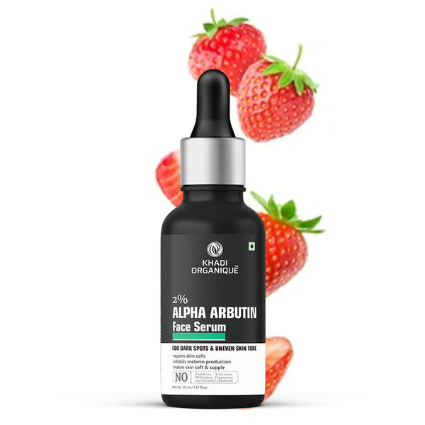 KHADI ORGANIQUE 2% ALPHA ARBUTIN FACE SERUM - 30 ml