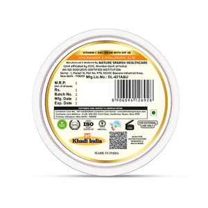 Khadi Organique Vitamin C Day Cream With SPF 30 For Dark Spots & Dull Skin - 50gm