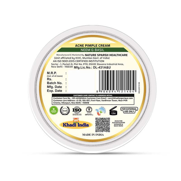 Khadi Organique Acne Pimple Cream