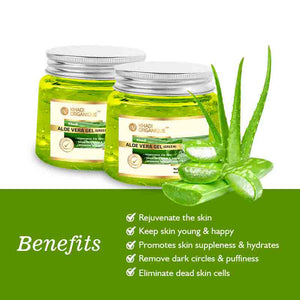 Khadi Organique Aloe Vera - Green Gel - pack of 2