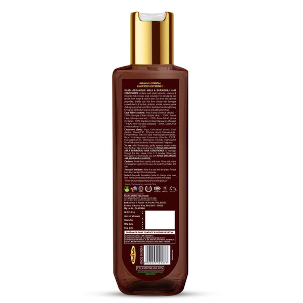 Khadi Organique Amla Bhringraj Hair Conditioner  - SLS And Paraben Free-200 ml