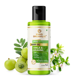 Khadi Organique Amla & Brahmi Hair Oil -210ml