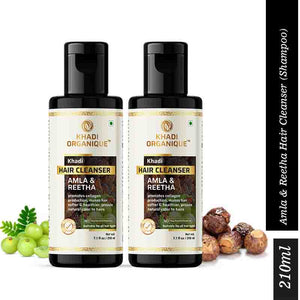 Khadi Organique Amla & Reetha Hair Cleanser - Pack of 2