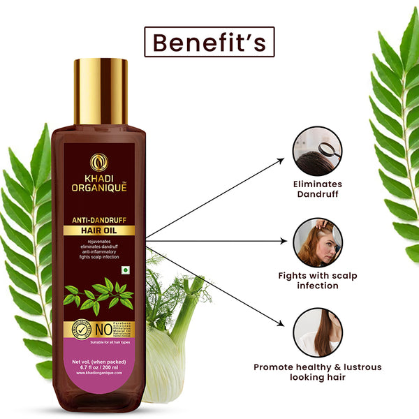 Khadi Organique Anti Dandruff Hair Oil-200 ml