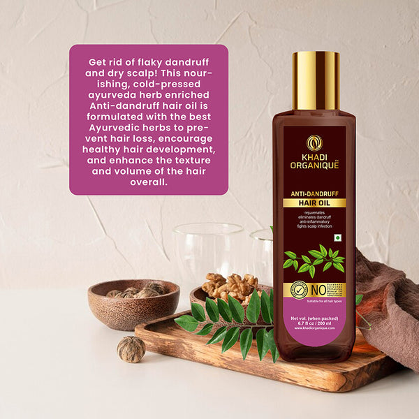Khadi Organique Anti Dandruff Hair Oil-200 ml