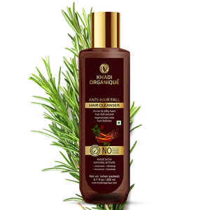 Khadi Organique Anti Hair Fall Cleanser/Shampoo - SLS And Paraben Free-200 ml