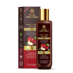 Khadi Organique Apple Cider Vinegar Hair Cleanser/Shampoo - SLS And Paraben Free-200 ml