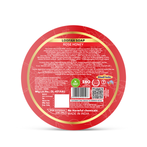 Khadi Organique Rose Honey Loofah Soap