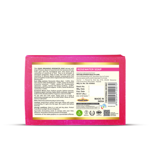 Khadi Organique Rosewater Soap (Pack Of 3)