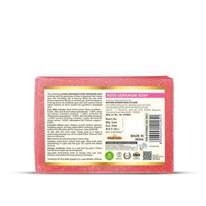 KHADI ORGANIQUE ROSE GERANIUM SOAP (Pack Of 3)