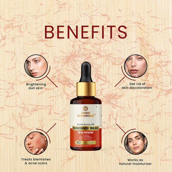 KHADI ORGANIQUE KUMKUMADI TAILAM-15 ml