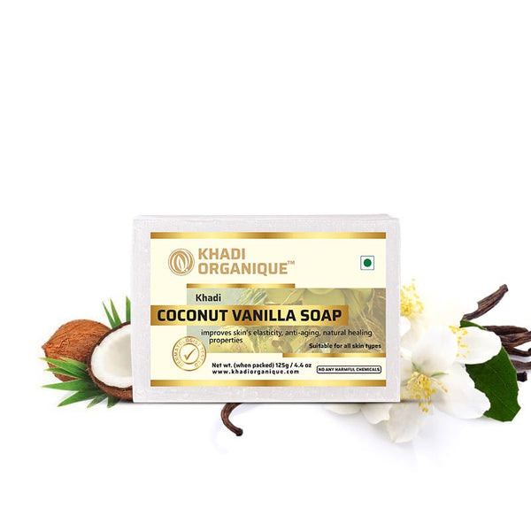 KHADI ORGANIQUE COCONUT VANILLA SOAP (Pack Of 3)