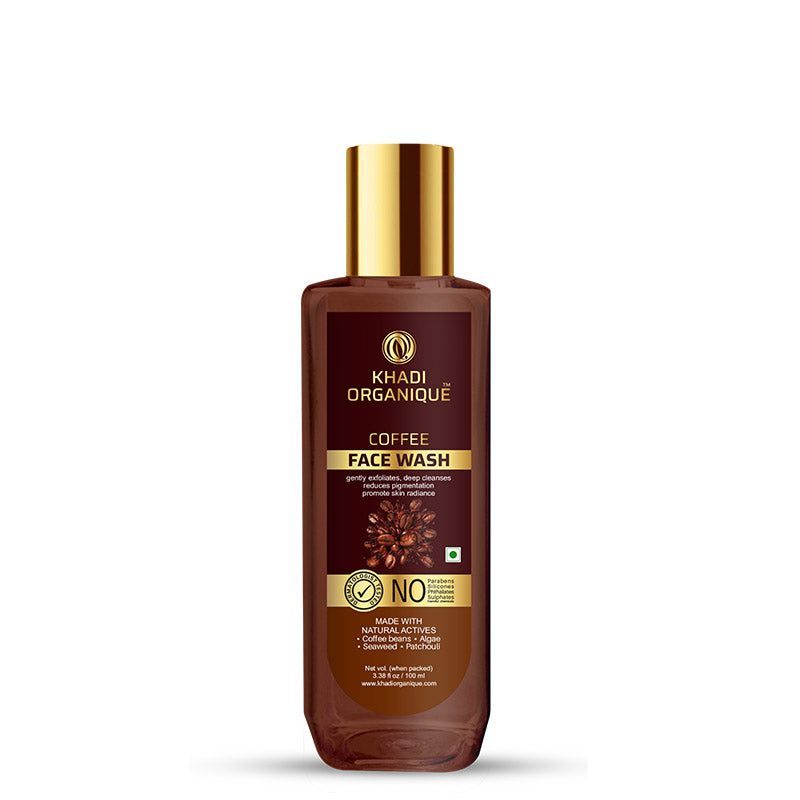 Khadi Organique Coffee Face Wash- SLS And Paraben Free-100 ml