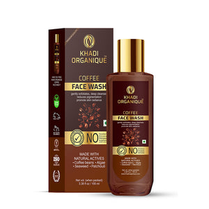 Khadi Organique Coffee Face Wash- SLS And Paraben Free-100 ml