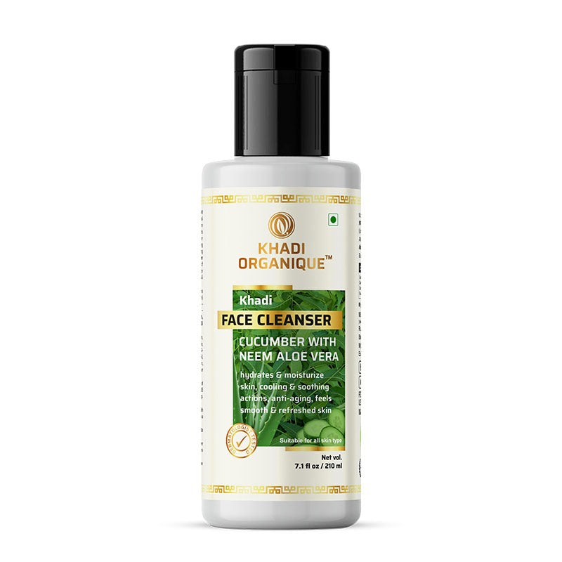 Khadi Organique Cucumber With Neem Aloe Vera Face Cleanser