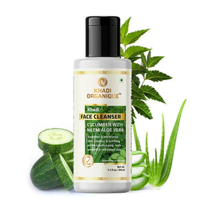 Khadi Organique Cucumber With Neem Aloe Vera Face Cleanser