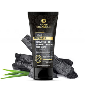 Khadi Organique Activated Bamboo Charcoal Face Mask - SLS And Paraben Free