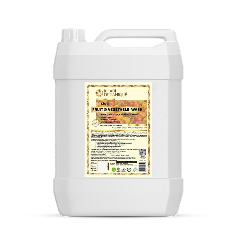 Khadi Organique Fruit And Vegetable Wash - 5L