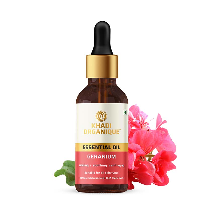 Khadi Organique Geranium Essential Oil  - 15 ml