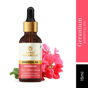 Khadi Organique Geranium Essential Oil  - 15 ml