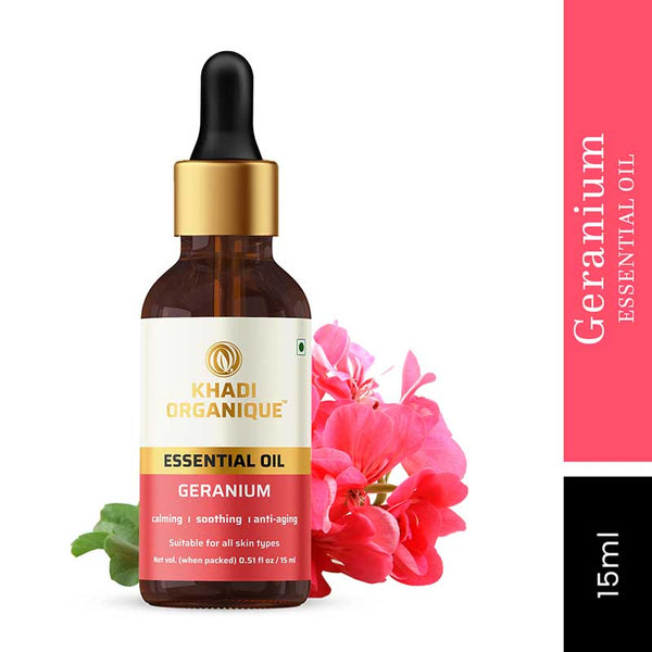 Khadi Organique Geranium Essential Oil  - 15 ml