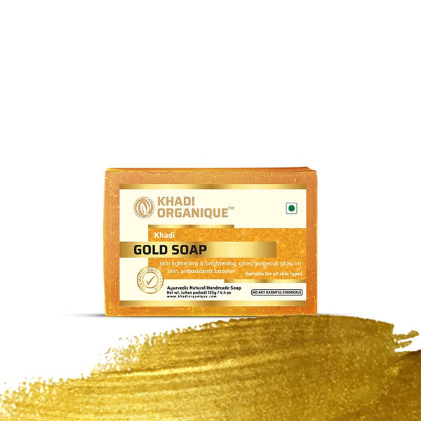 KHADI ORGANIQUE GOLD SOAP (Pack Of 3)
