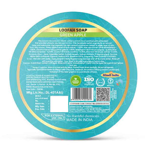 Khadi Organique Green Apple Loofah Soap