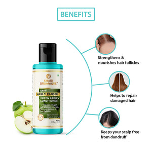 Green Apple + Conditioner Hair Cleanser (Shampoo) - 210ml
