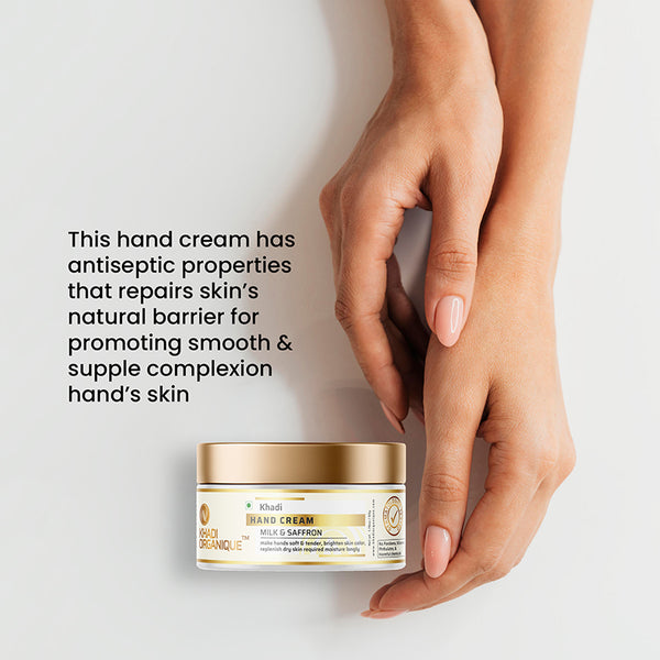 Khadi Organique Milk & Saffron Hand Cream