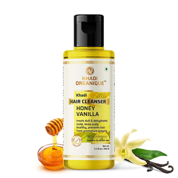 Khadi Organique Honey & Vanilla Hair Cleanser (Shampoo) - 210ml