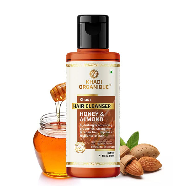 Khadi Organique Honey Almond Hair Cleanser (Shampoo) - 210ml