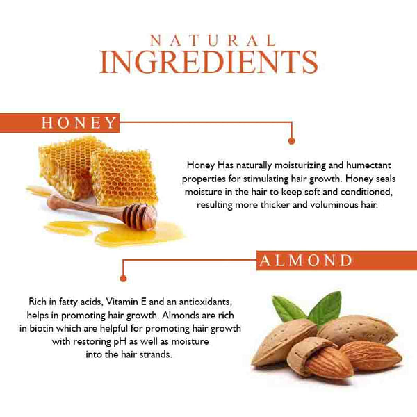 Khadi Organique Honey Almond Hair Cleanser (Shampoo) - 210ml