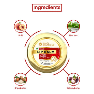 Khadi Organique Litchi Lip Balm