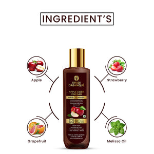 Khadi Organique Apple Cider Vinegar Hair Cleanser/Shampoo - SLS And Paraben Free-200 ml