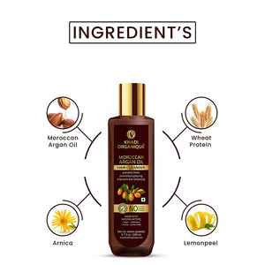 Khadi Organique Moroccan Argan Oil Hair Cleanser/Shampoo - SLS And Paraben Free-200 ml