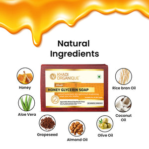 Khadi Organique Honey Glycerin Soap Combo Kit