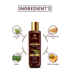Khadi Organique Tea Tree Hair Cleanser/Shampoo - SLS And Paraben Free-200 ml