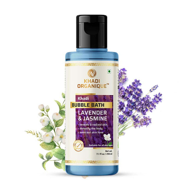 Khadi Organique Lavender & Jasmine Bubble Bath - SLS And Paraben Free