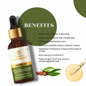 Khadi Organique Jojoba Essential Oil  - 15 ml