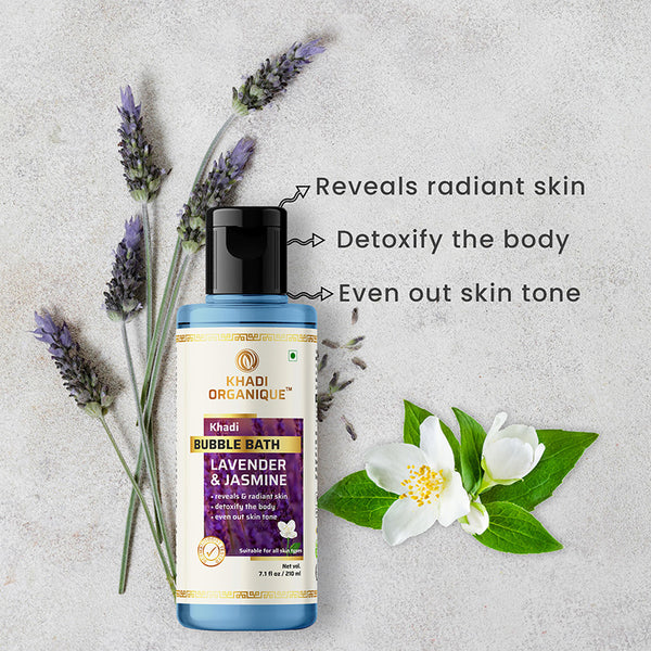 Khadi Organique Lavender & Jasmine Bubble Bath - SLS And Paraben Free