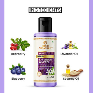 Khadi Organique Lavender & Neroli Bath Oil