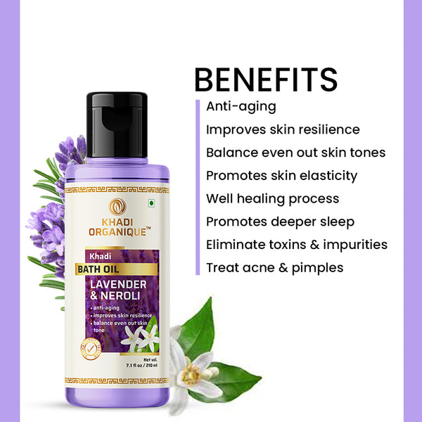 Khadi Organique Lavender & Neroli Bath Oil