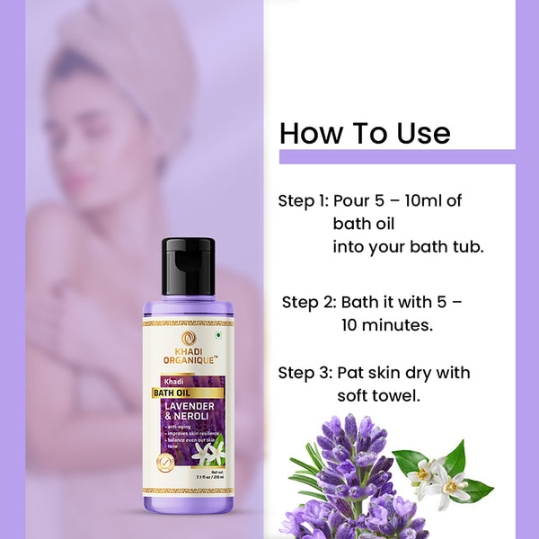 Khadi Organique Lavender & Neroli Bath Oil