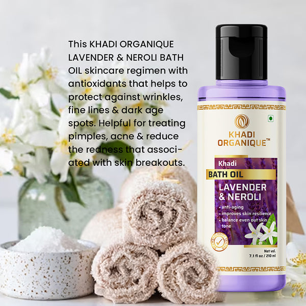 Khadi Organique Lavender & Neroli Bath Oil