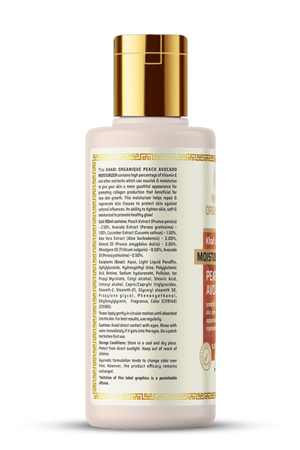 Khadi Organique Peach Avocado Moisturizer - SLS And Paraben Free