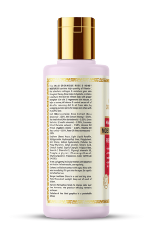 Khadi Organique Rose & Honey Moisturizer (SLS & Paraben Free)
