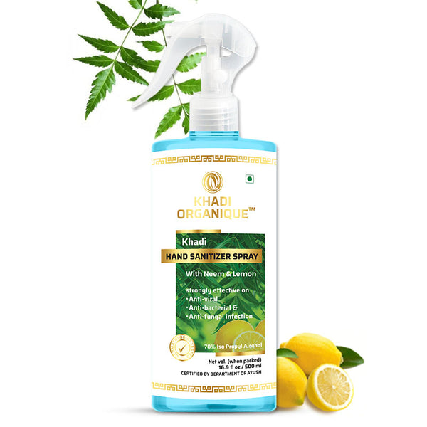 Khadi Organique Hand Sanitizer Liquid Spray - 500ml
